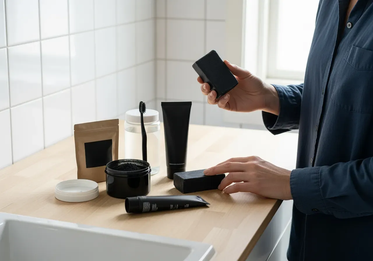 Köpa aktivt kol för hud och munvård