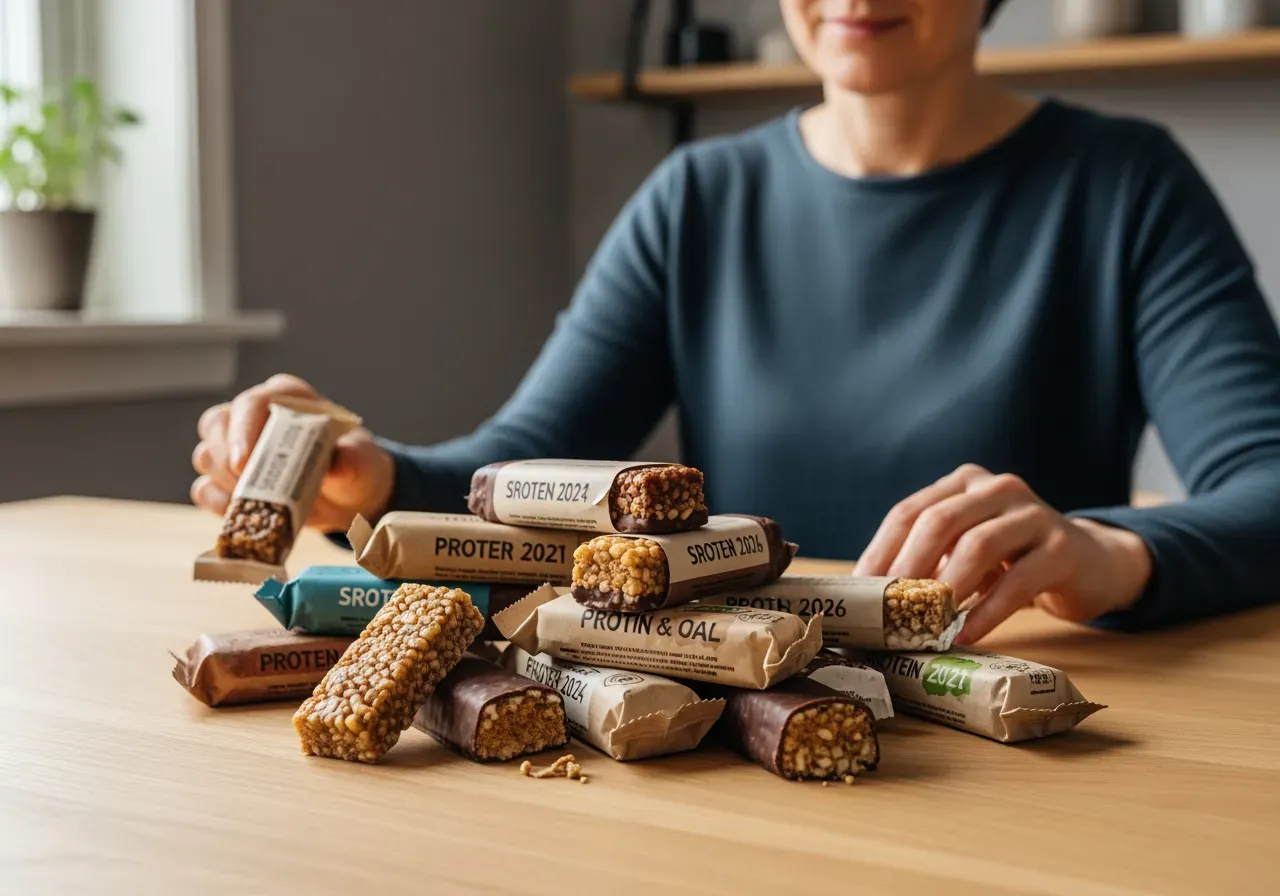 Proteinbars med kort datum