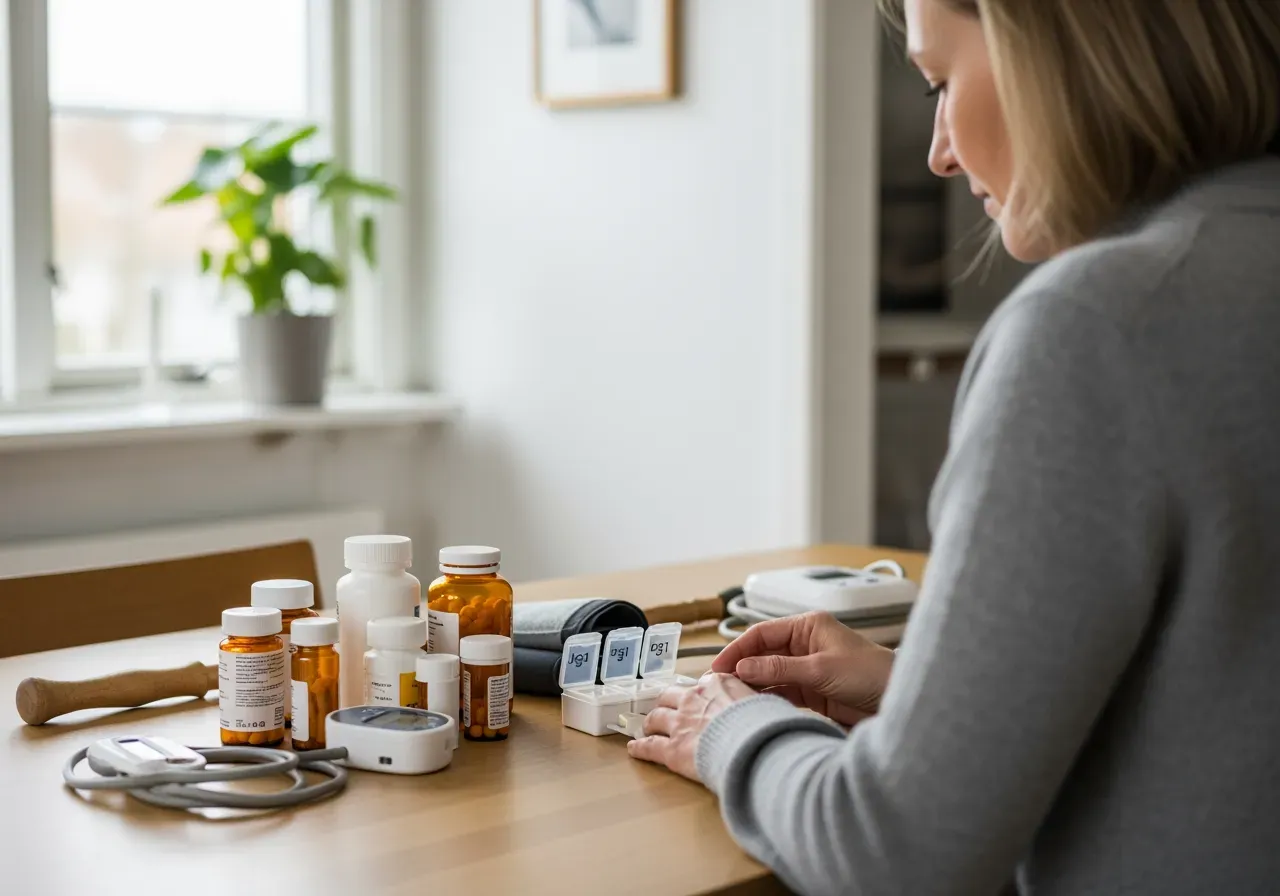 Medicin och hjälpmedel hemma