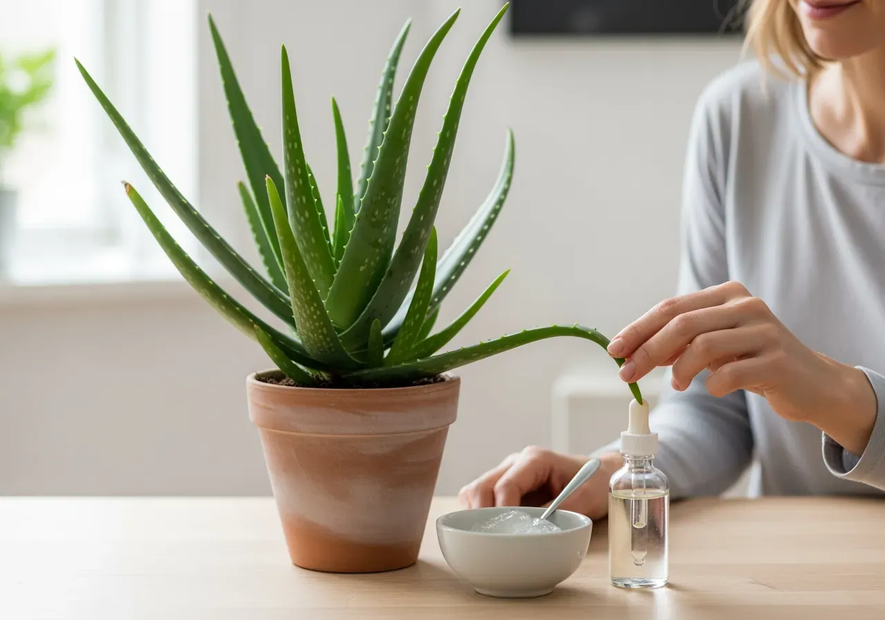 Aloe vera i enkel hudvård