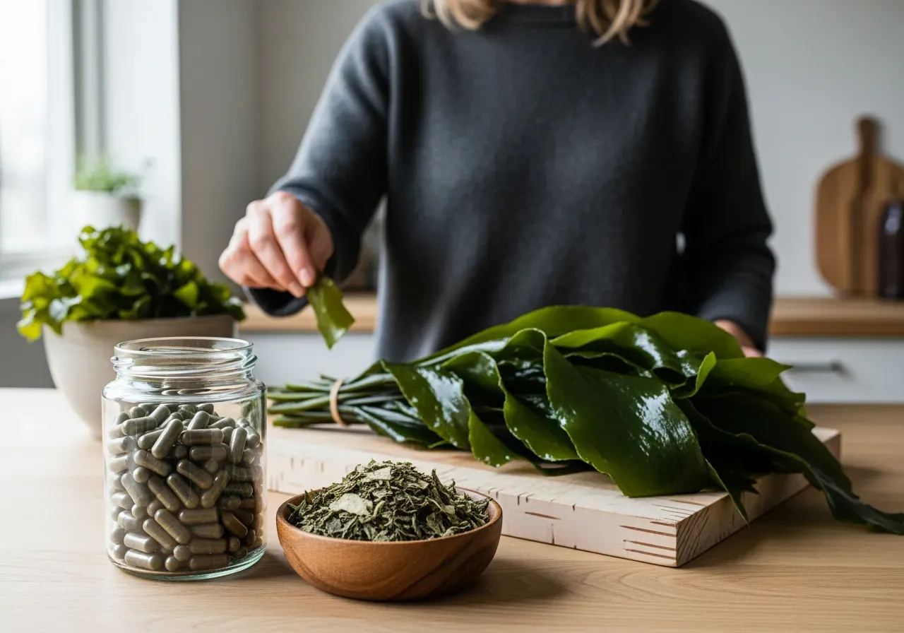 Kelp som tillskott och mat