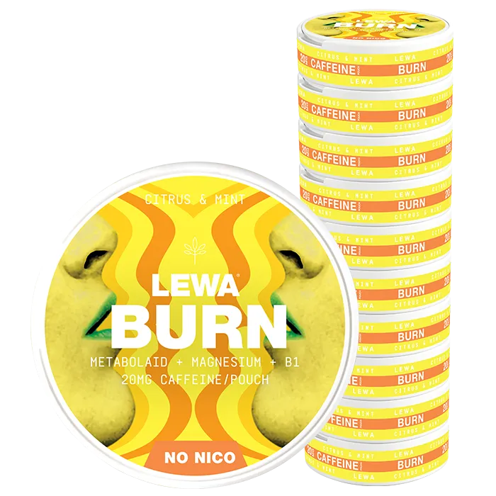 10 x LEWA Functional NoNico BURN Citrus/Mint