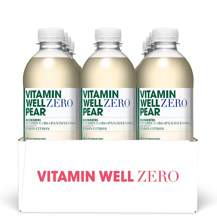 12 x Vitamin Well Zero Vitamindryck 500 ml