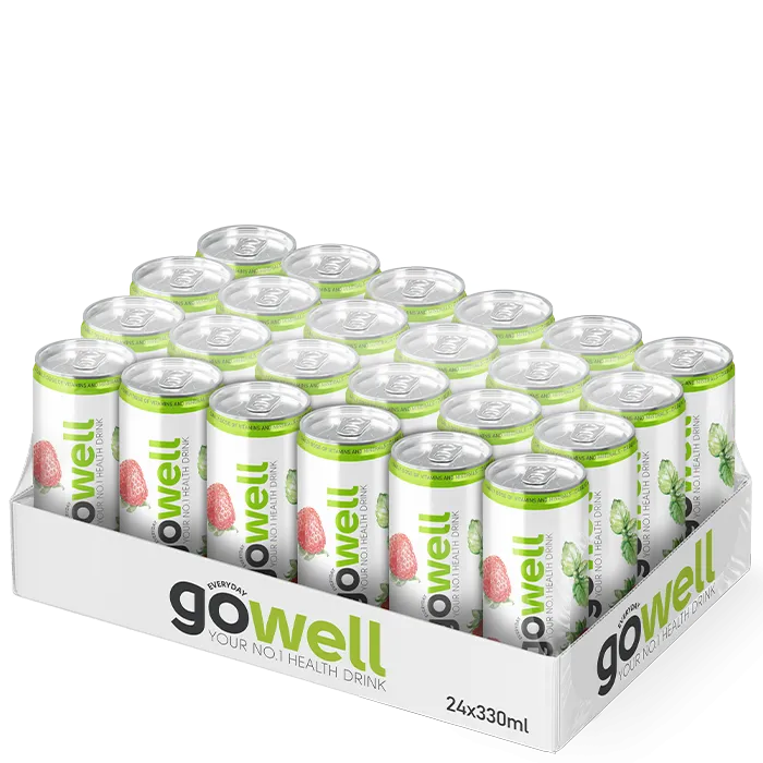 24 x GoWell Funktionsdryck Flak 33 cl