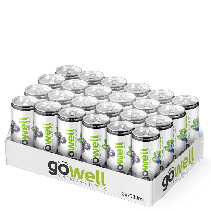 24 x GoWell Funktionsdryck Flak 33 cl