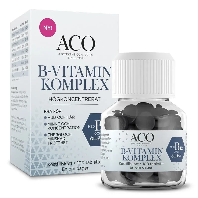ACO B-vitamin Komplex 100 tabletter