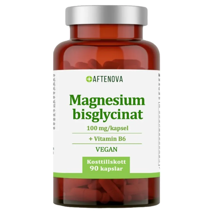 AfteNova Magnesiumbisglycinat 100 mg 90 kapslar