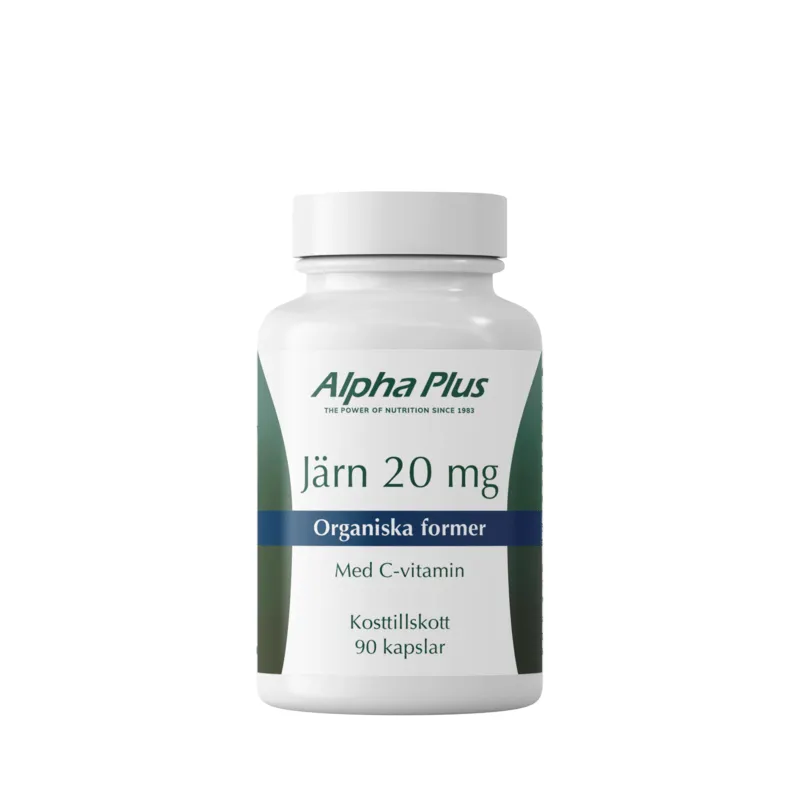 Alpha Plus Järn 20 mg 90 tabletter