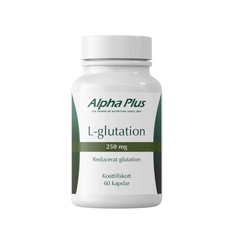 Alpha Plus L-glutation 250 mg 60 kapslar