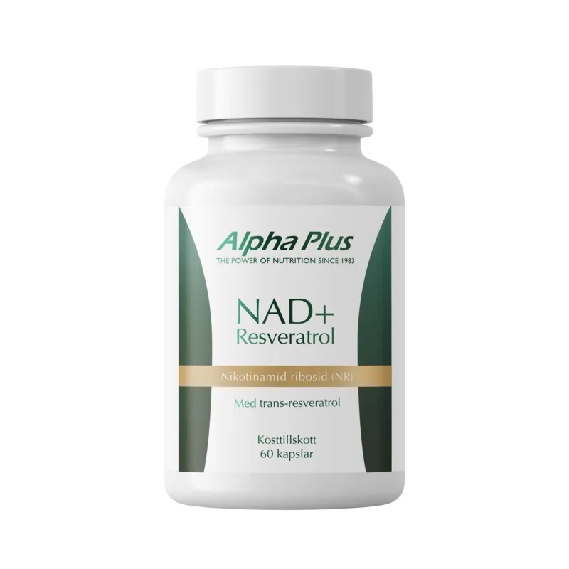 Alpha Plus NAD+ Resveratrol 60 kapslar