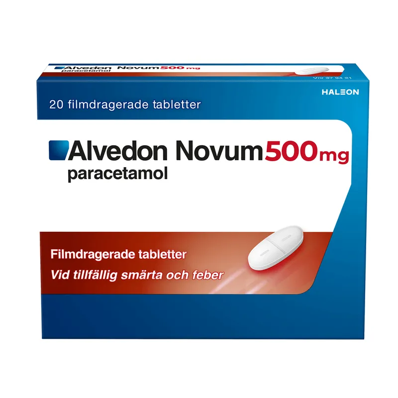 Alvedon Novum, filmdragerad tablett 500 mg, 20 st