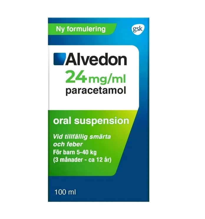 Alvedon Oral suspension 24 mg/ml 100 ml