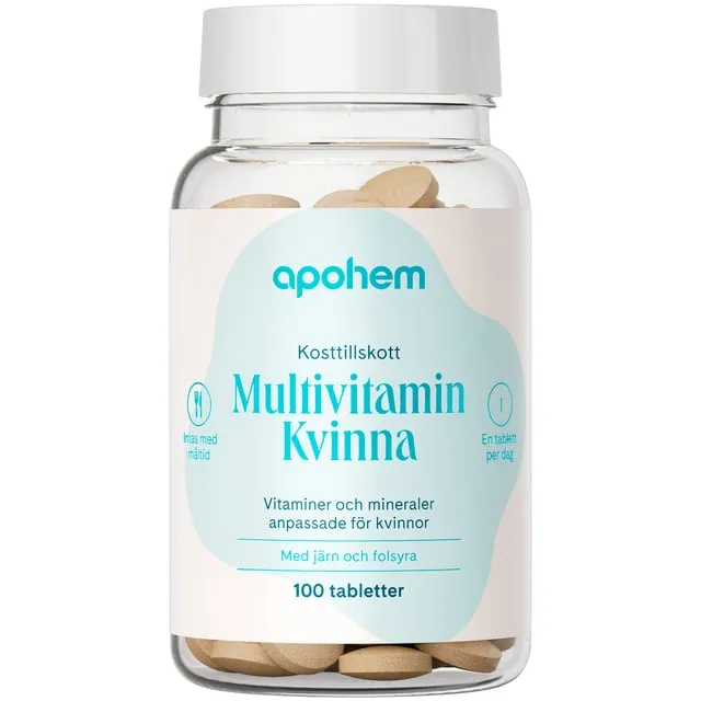 Apohem Multivitamin Kvinna 100 tabletter