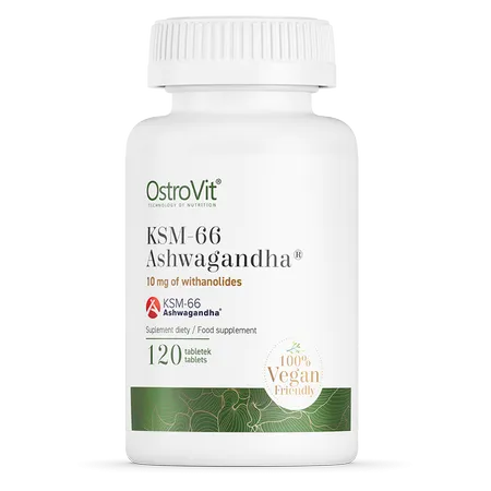 Ashwagandha, KSM-66, 120 tabletter. Veganska