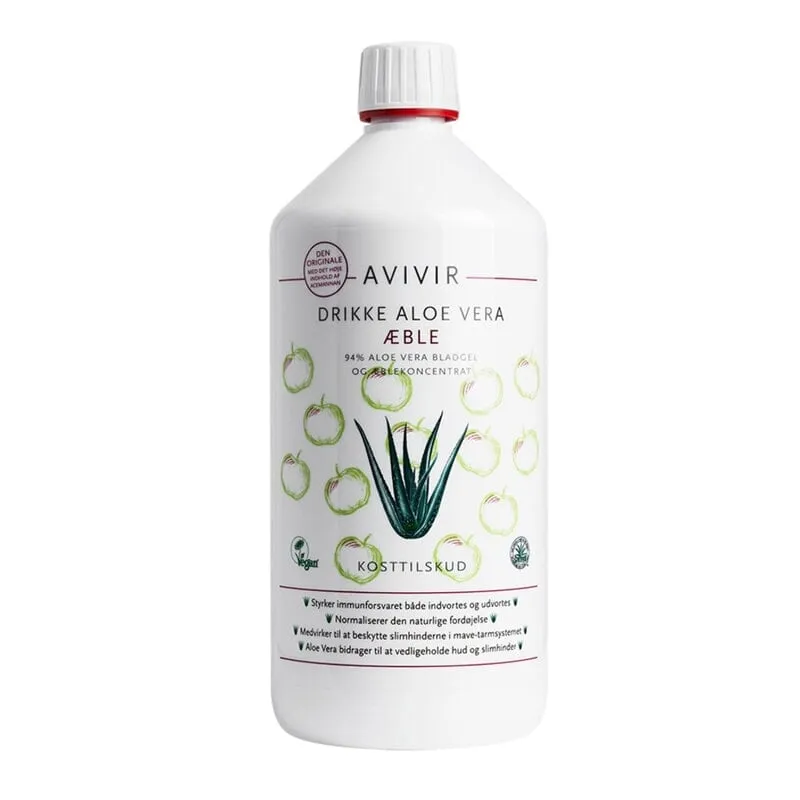 Avivir Aloe Vera Juice Äpplesmak 1000 ml