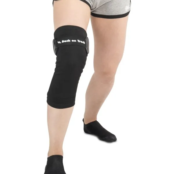 Back on Track Knäskydd med Spänne, L, Svart