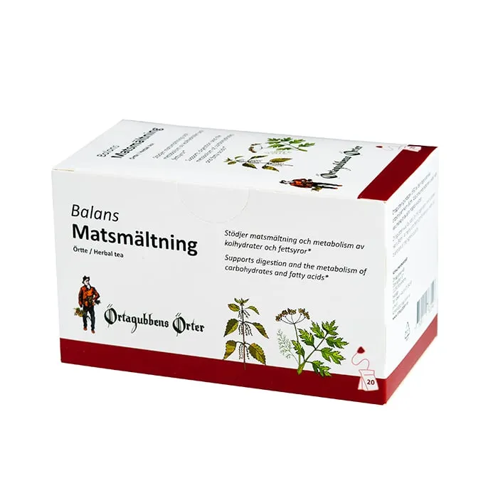 Balans Matsmältning 20 Tepåsar