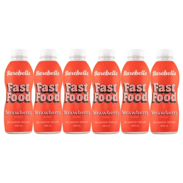 Barebells Fast Food, Strawberry, 6-pack
