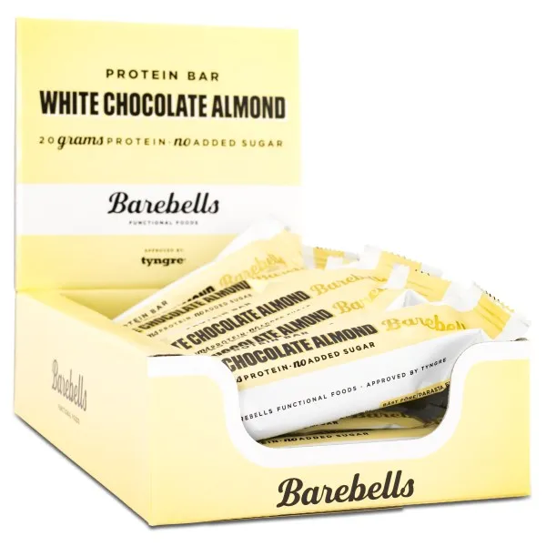 Barebells Protein Bar, White Chocolate Almond , 12-pack