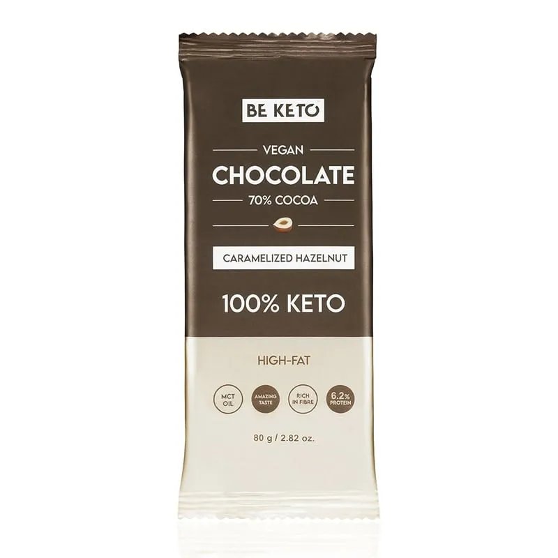 BeKeto Chocolate Caramelized Hazelnut 80 g