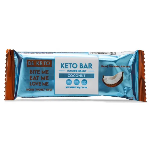 Beketo KETO Bar Soft, Chocolate covered Coconut, 40 g