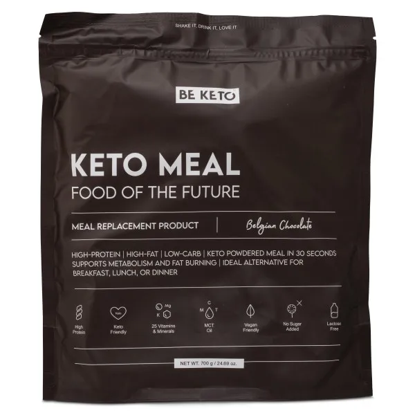 BeKeto KETO Meal, Belgian Chocolate, 700 g