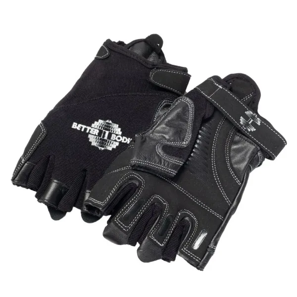 Better Bodies Pro Gym Gloves, M, Black/Black
