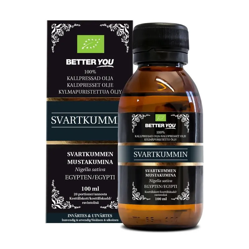 BETTER YOU Better You Kallpressad Svartkumminolja EKO 100 ml
