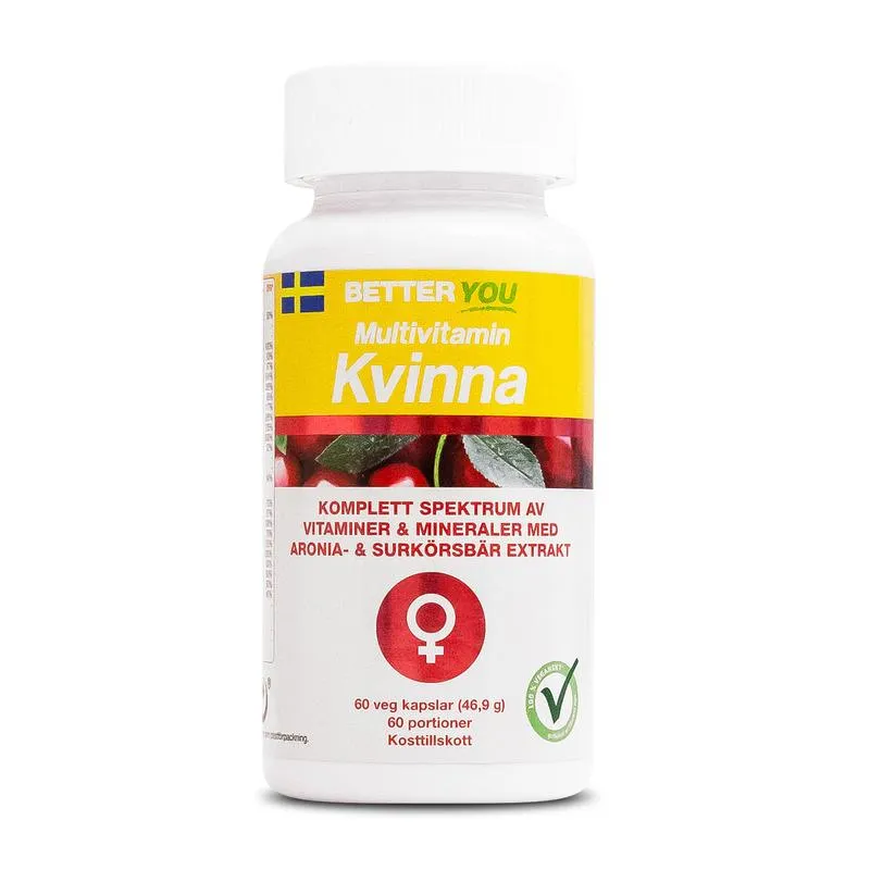 BETTER YOU Better You Multivitamin Kvinna 60 kaps