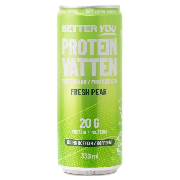 Better You Proteinvatten m Koffein 180 mg, Fresh Pear, 1 st
