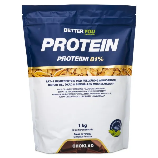 Better You Ärt & Havreprotein, Choklad, 1 kg