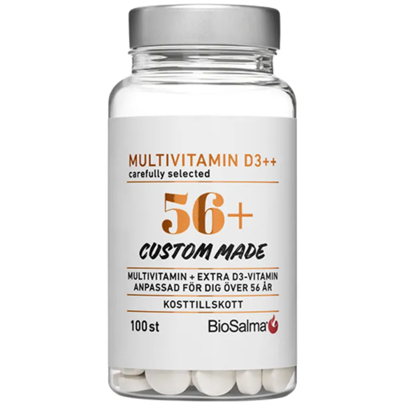 BioSalma Multivitamin 56+ D3++ 100 tabletter