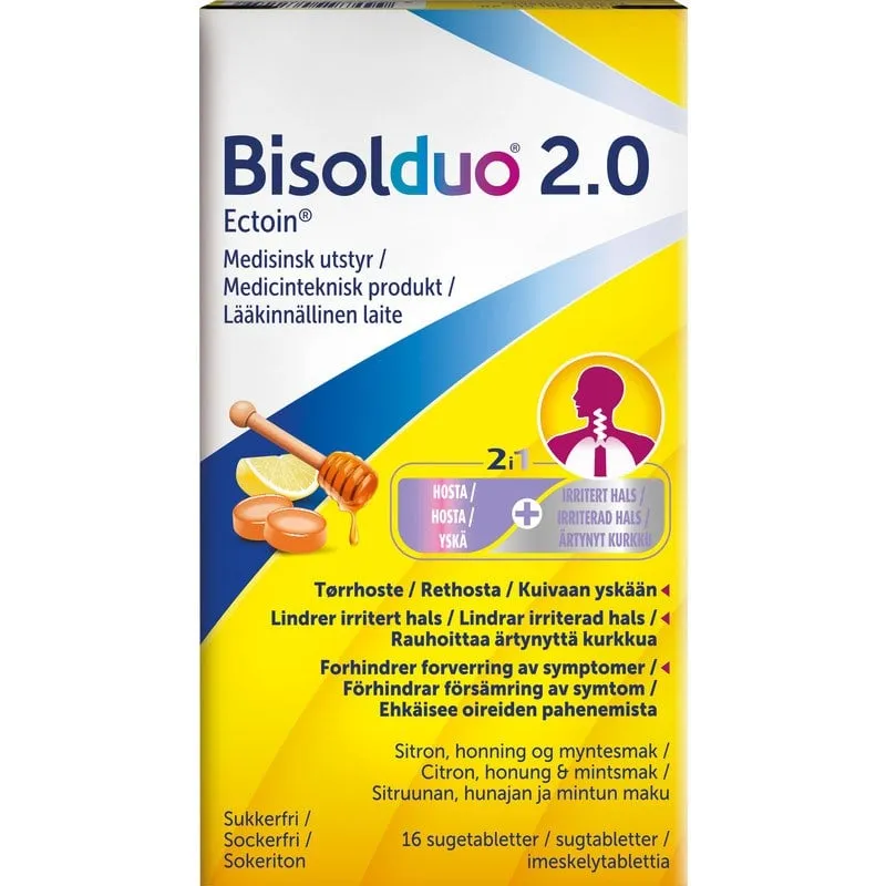 Bisolduo 2.0 16 sugtabletter