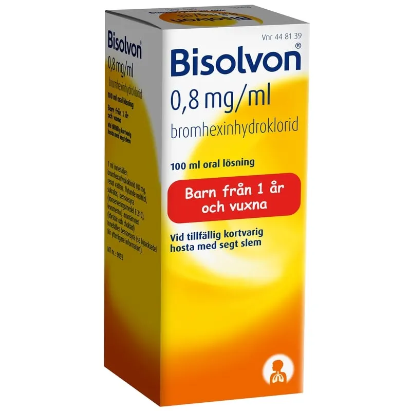 Bisolvon oral lösning 0,8 mg/ml 100 ml