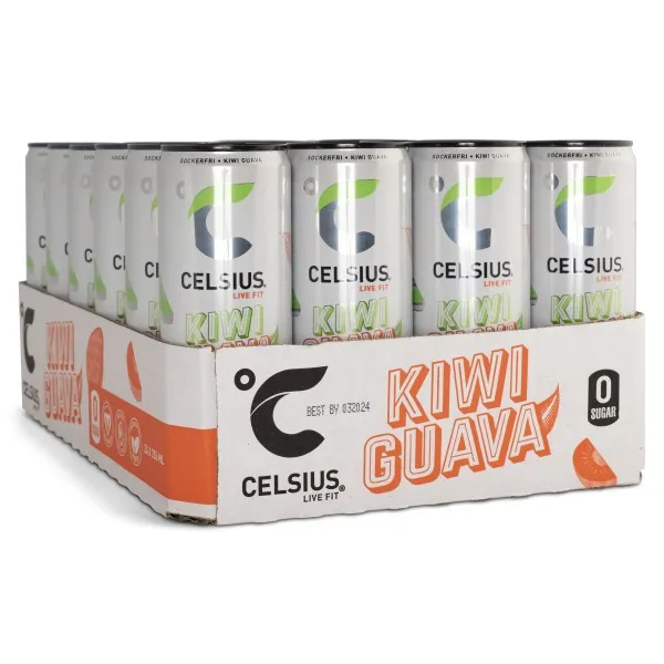 Celsius, Kiwi Guava kolsyrad, 24-pack