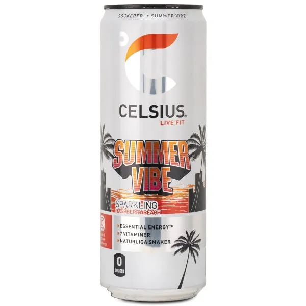 Celsius, Summer Vibe kolsyrad, 1 st