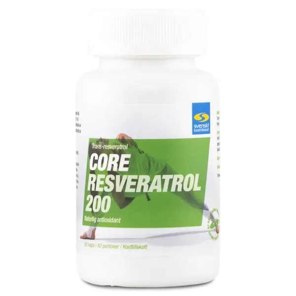 Core Resveratrol 200 - Kort Datum, 60 kaps