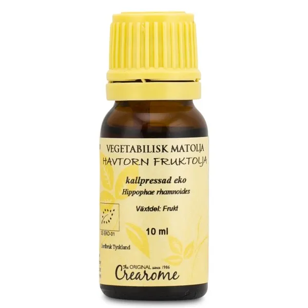 Crearome Kallpressad Havtornfruktolja Eko, 10 ml