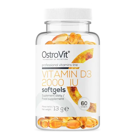 D-Vitamin D3 2000 IU, 50 mcg, 60 stk. Mjuk gel