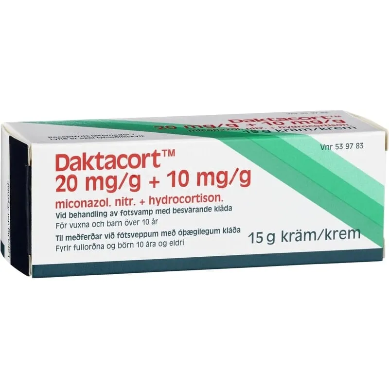 Daktacort Kräm 20 mg/g + 10 mg/g 15 g