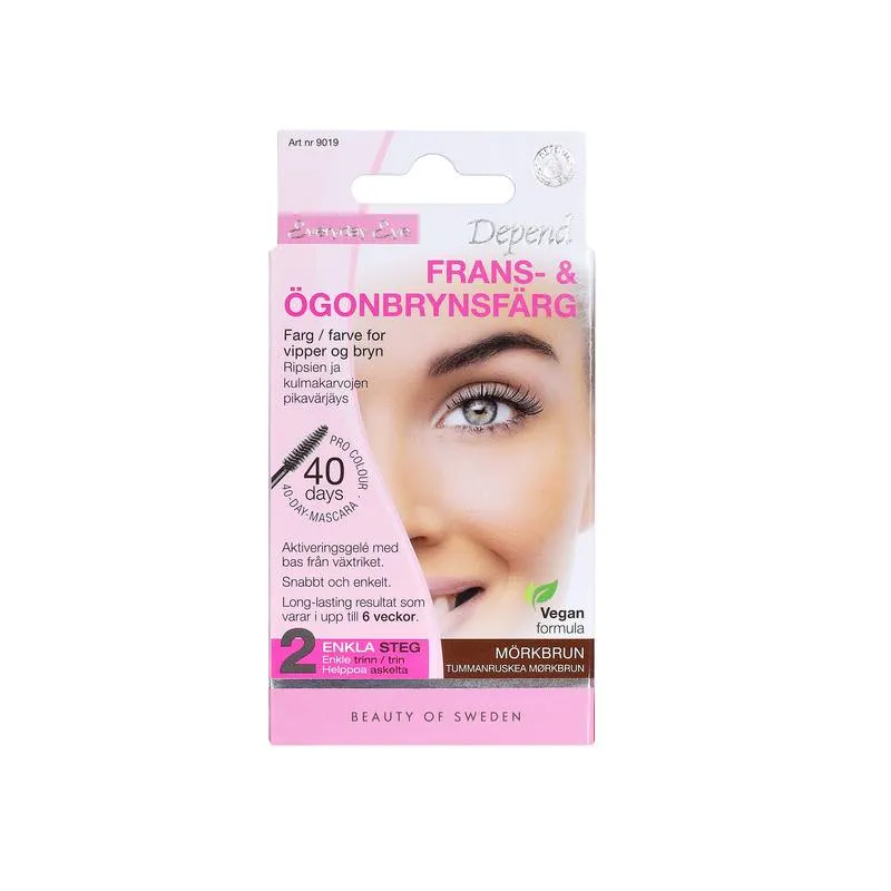 Depend Frans- & Ögonbrynsfärg Mörkbrun