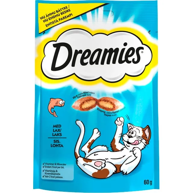 Dreamies Kattgodis Lax 60 g