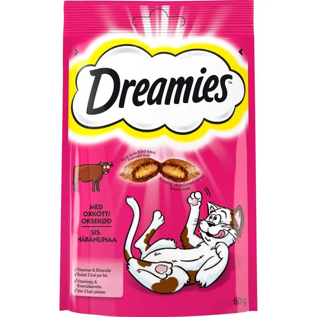 Dreamies Kattgodis Oxkött 60 g