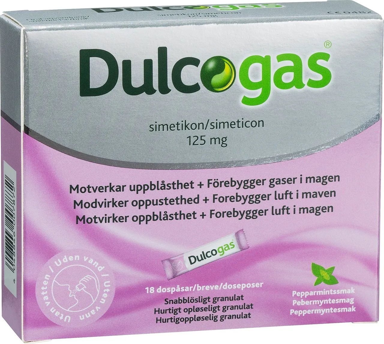 Dulcogas Mot gas i magen 18 st