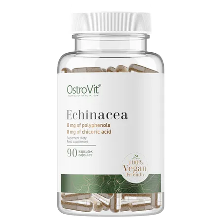 Echinacea, Röd solhatt. 90 kapslar, veganska