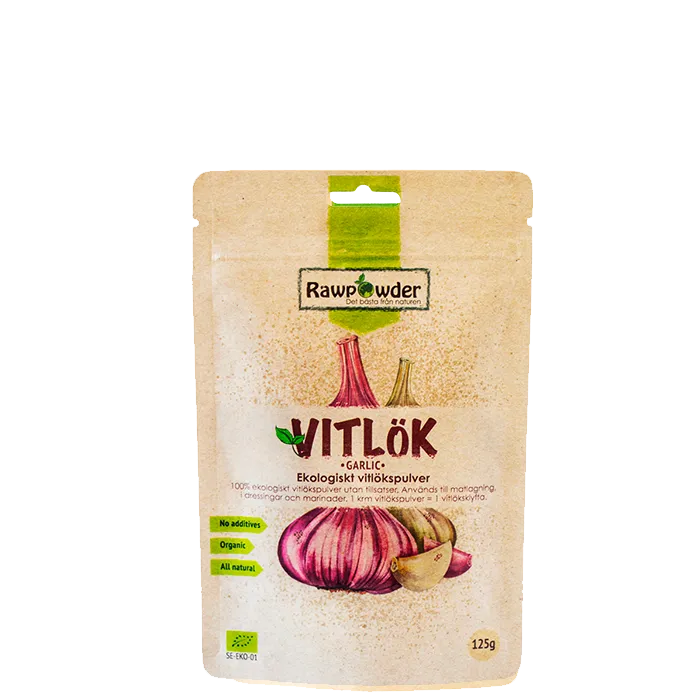 Ekologiskt Vitlökspulver 125 g