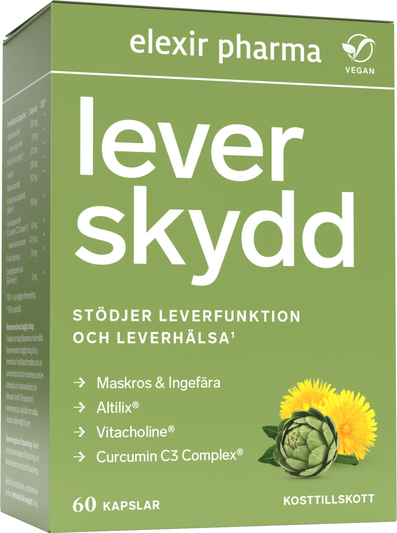 Elexir Leverskydd 60 kapslar