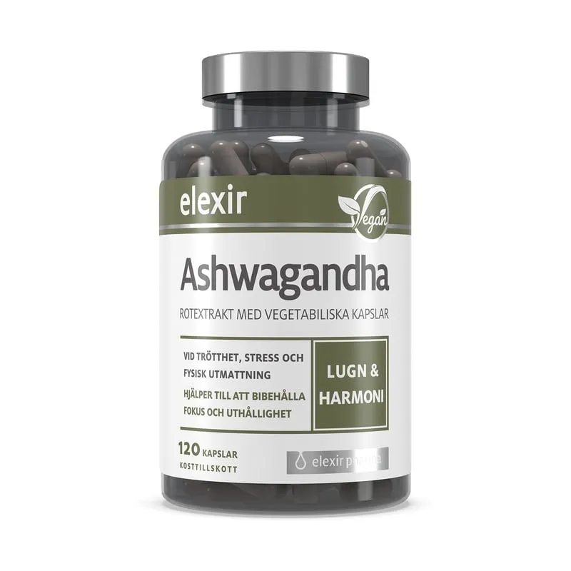 Elexir Pharma Elexir Ashwagandha 120 kapslar