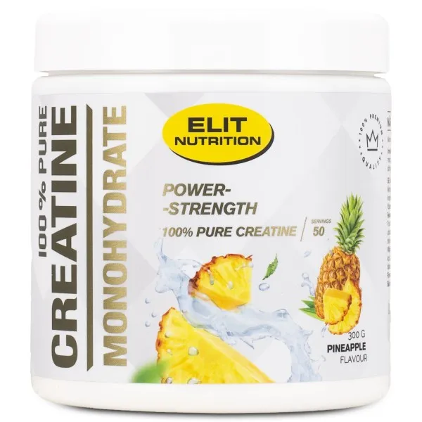 ELIT 100% Pure Creatine Monohydrate, Pineapple, 300 g