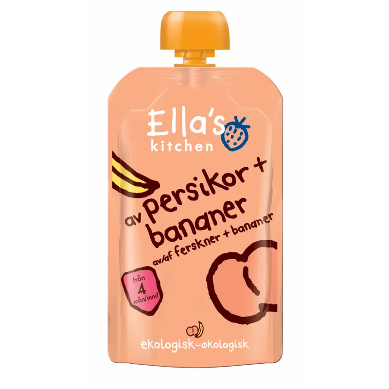 Ella's Kitchen Puré Persika Banan 120 g